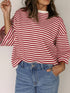 'Evania' Tie Up Bow Strap Drop Shoulder Top - Celes Fashion